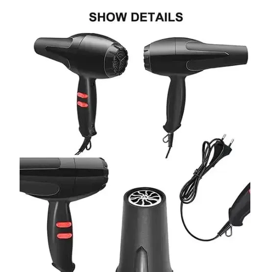 VKKS Professional Blaze Hair Dryer Black And Red (pack Of 1)