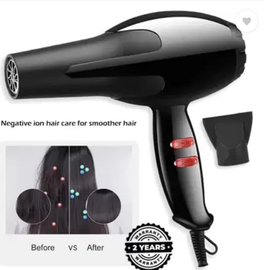 VKKS Professional Blaze Hair Dryer Black And Red (pack Of 1)