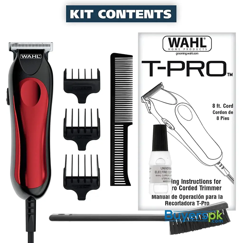 Wahl T-pro Corded Men's Hair and Beard Trimmer