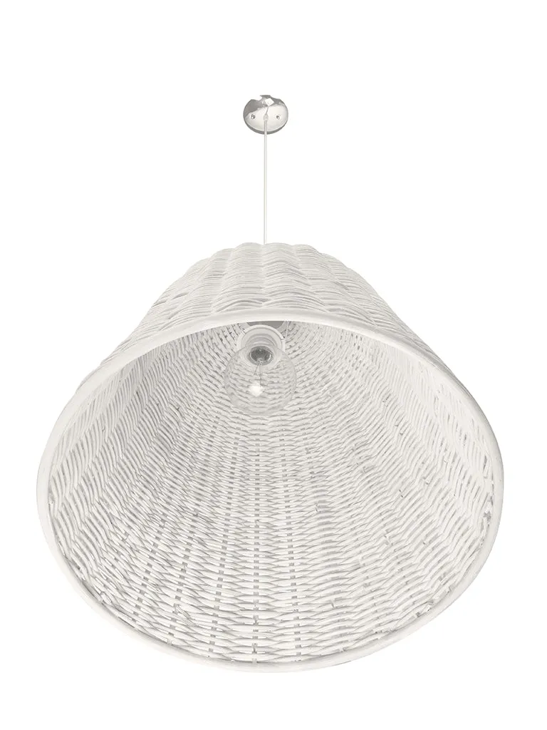 Wicker Bell Pendant Lamp