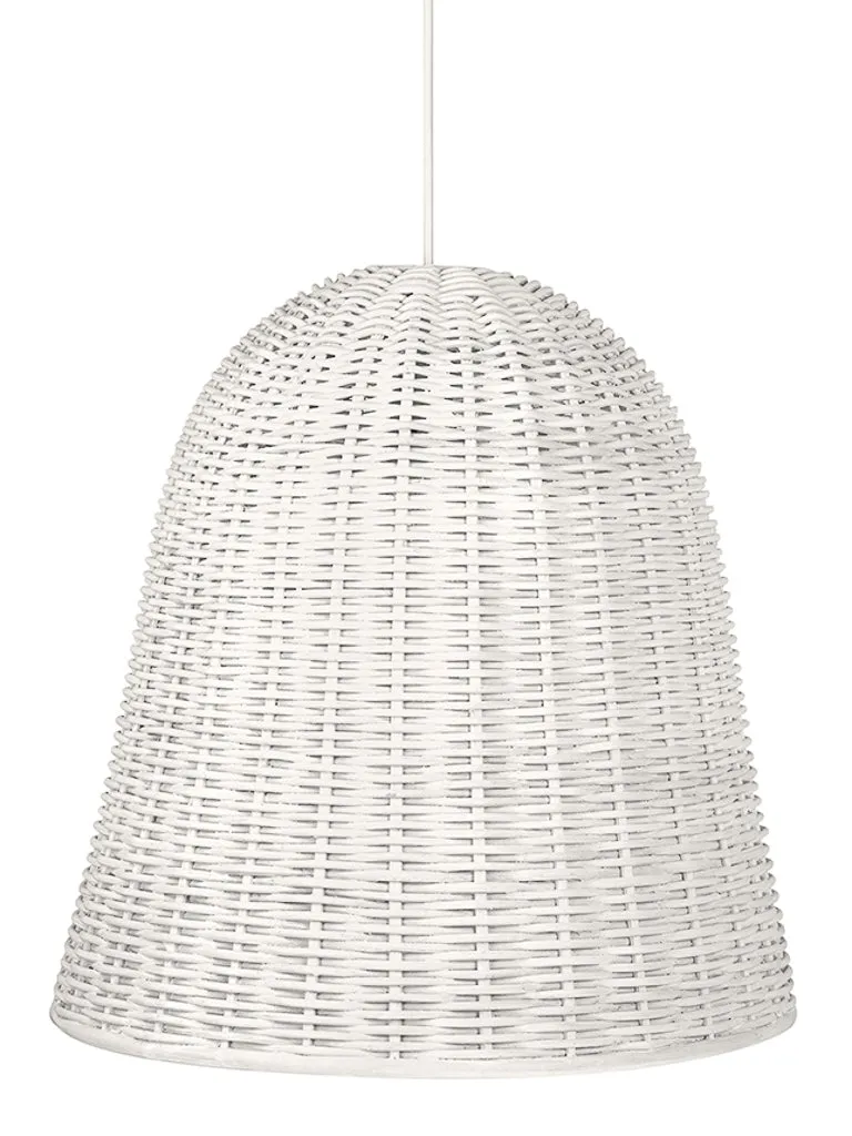 Wicker Bell Pendant Lamp