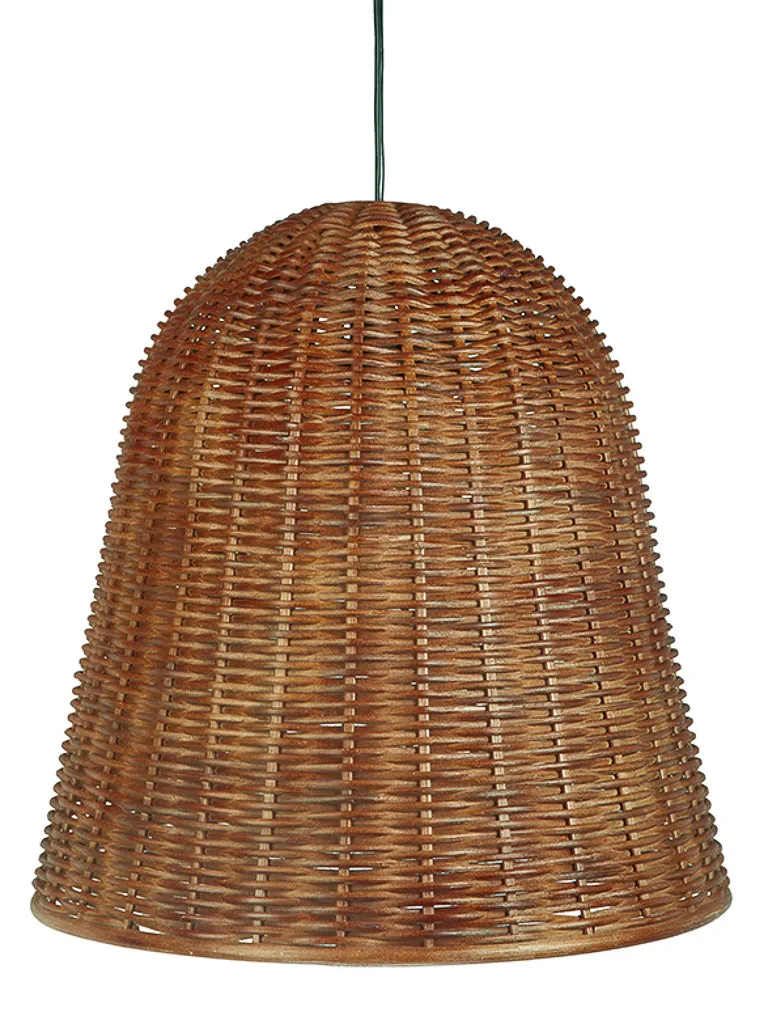 Wicker Bell Pendant Lamp