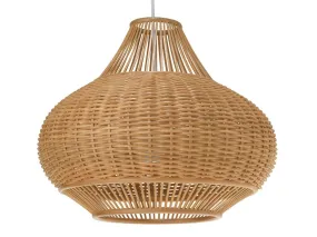 Wicker Pear-Shaped Pendant Lamp