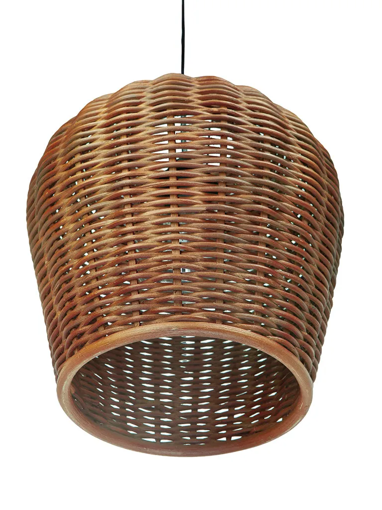 Wicker Pod Pendant Lamp