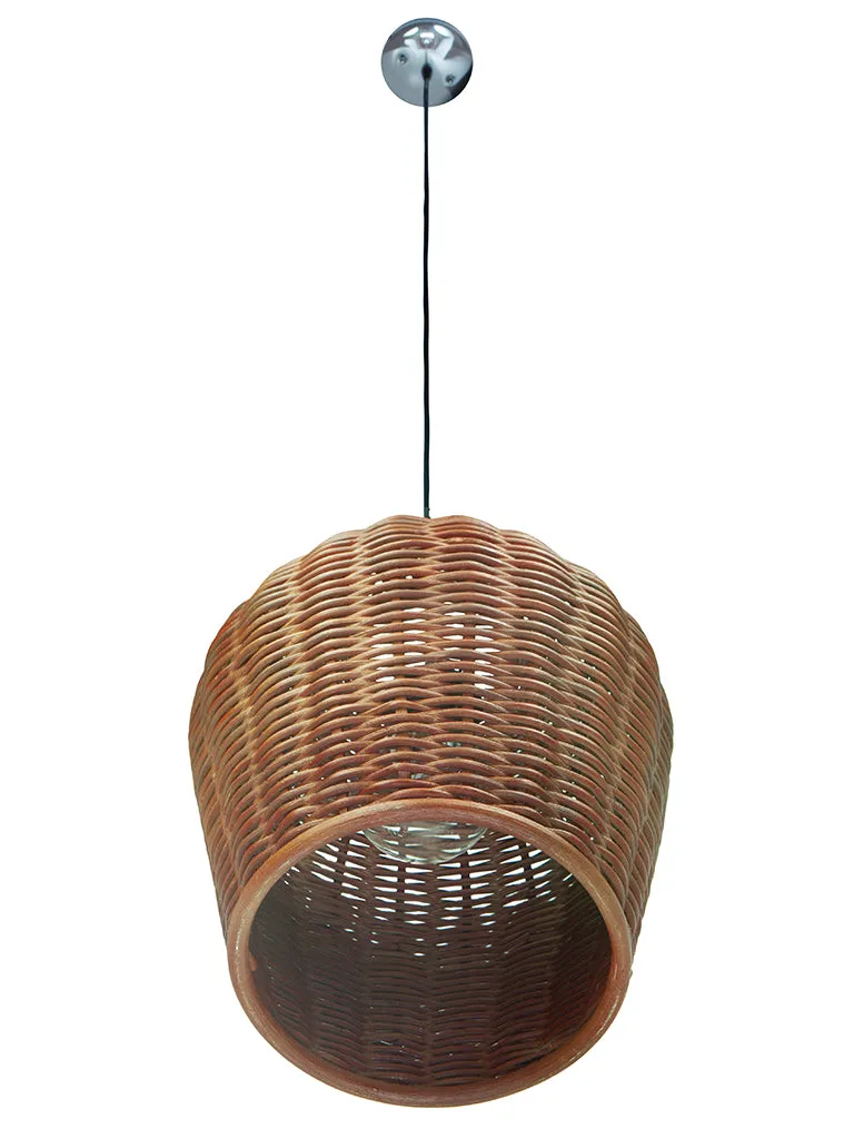 Wicker Pod Pendant Lamp