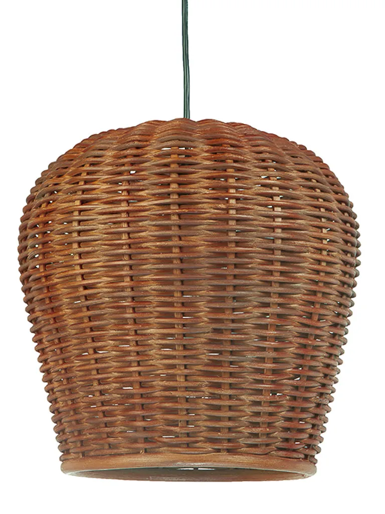 Wicker Pod Pendant Lamp