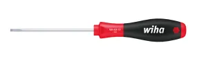 Wiha SoftFinish® Slotted Cabinet Screwdriver Round Blade - 5.5mm x 125mm