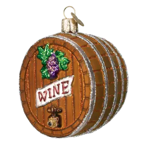 Wine Barrel 32067 Old World Christmas Ornament