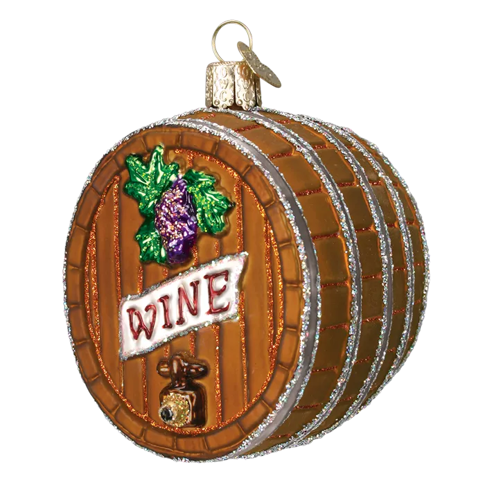 Wine Barrel 32067 Old World Christmas Ornament