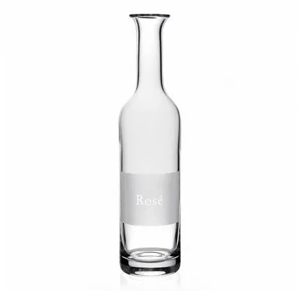 Wine Carafe Labeled Rose`