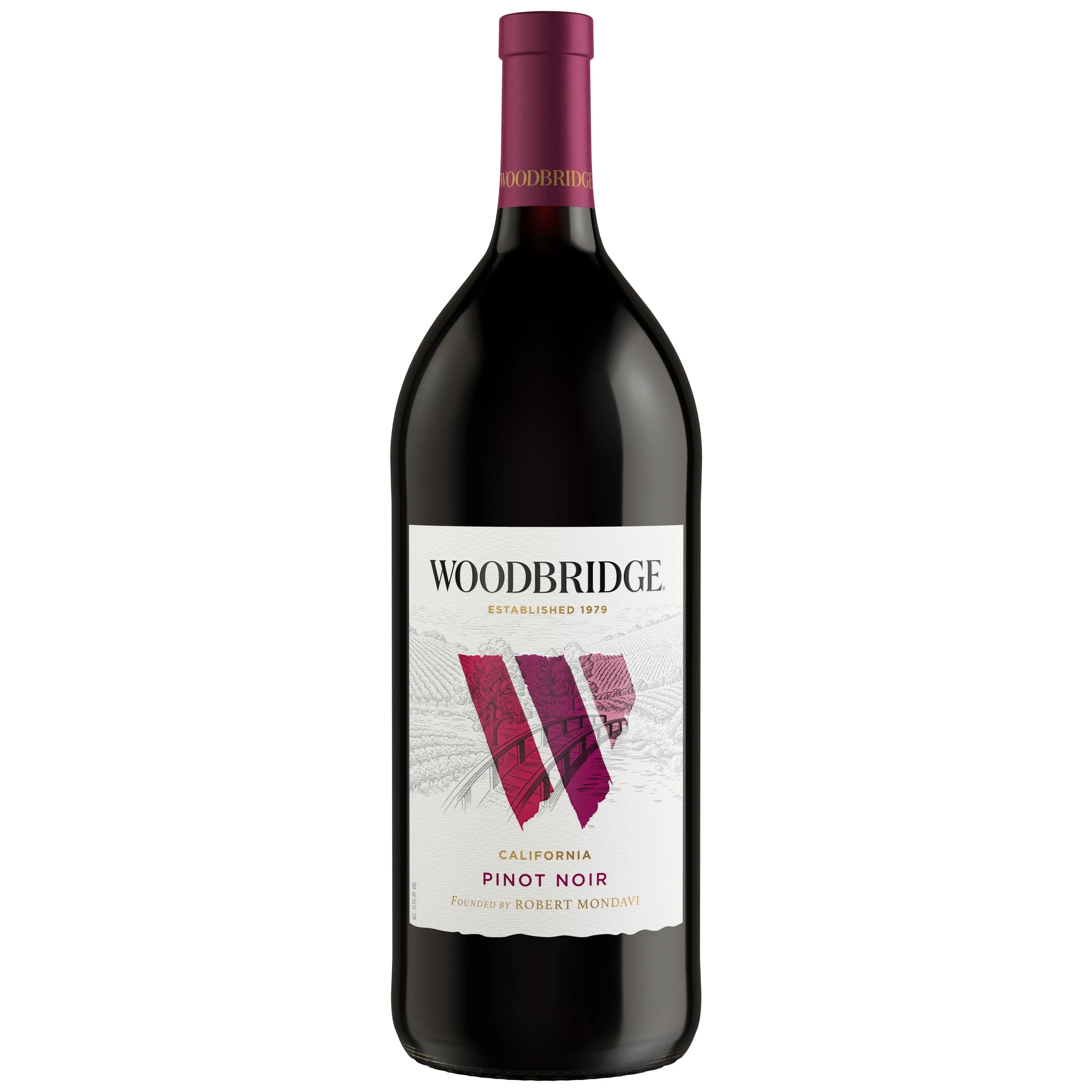 Woodbridge Pinot Noir Red Wine, 1.5 L Bottle, 13.5% ABV