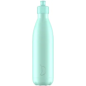 XC1002 CHILLY'S 750ML SPORTS REUSABLE WATER BOTTLE - Pastel Green