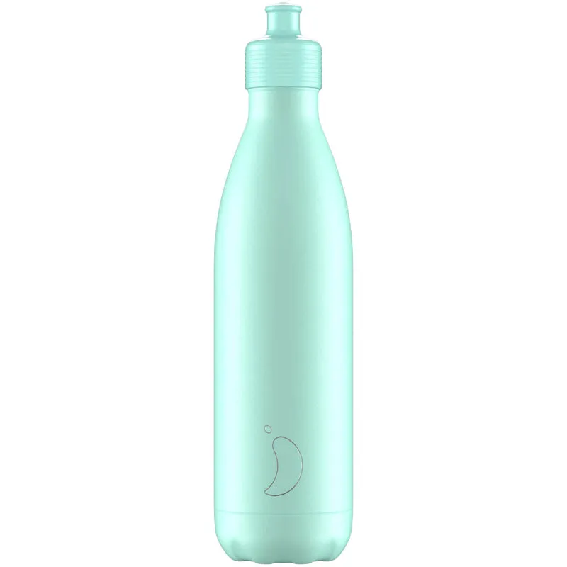 XC1002 CHILLY'S 750ML SPORTS REUSABLE WATER BOTTLE - Pastel Green