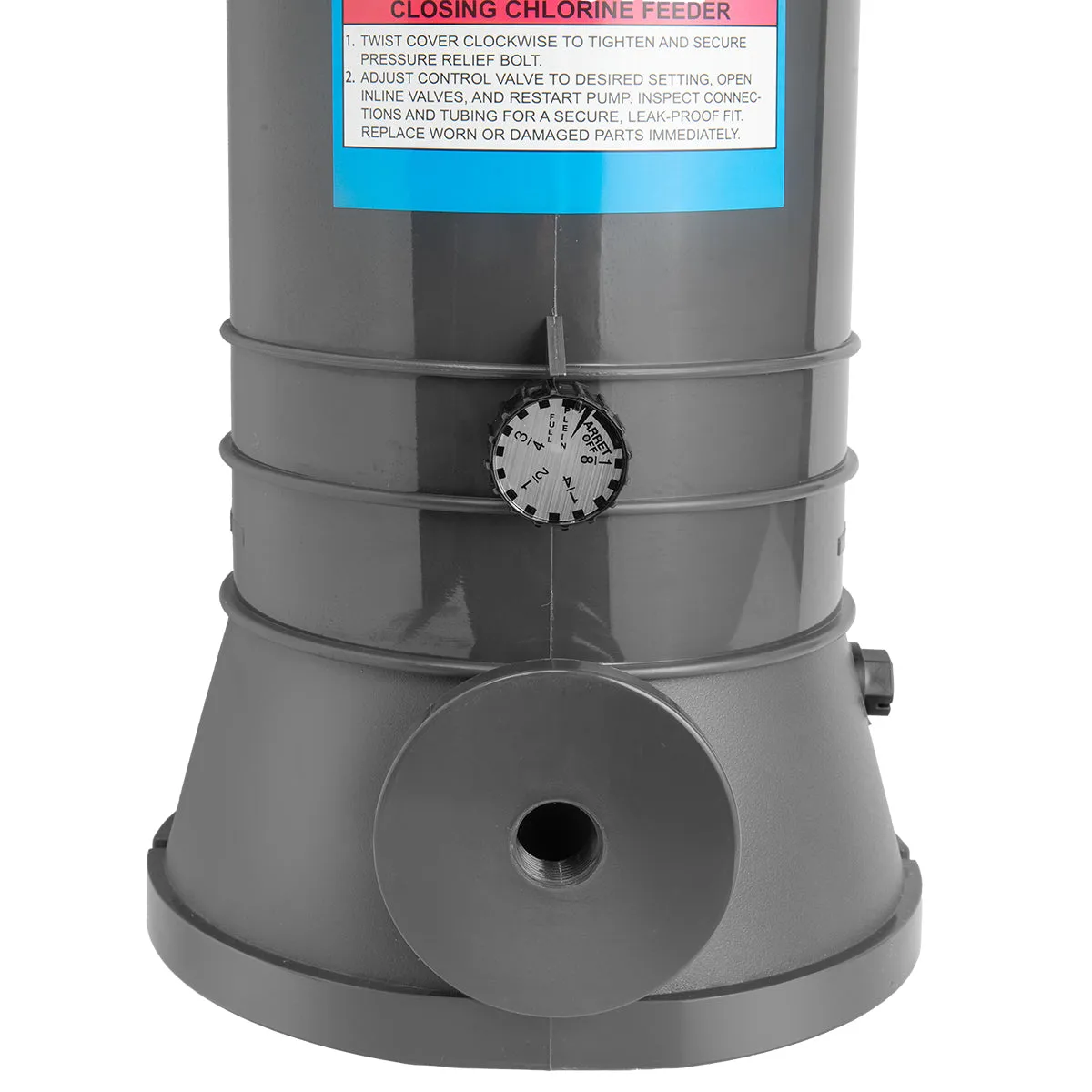 XtremepowerUS Automatic Chlorinator Feeder for Above Ground Pools & In-Ground Pools Off-Line - Dispenser Holds 9LBS Includes Installation Kit